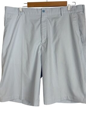 Nike Men's Performance Seersucker Golf Shorts‎ Light Blue/White Size 36 Stretch